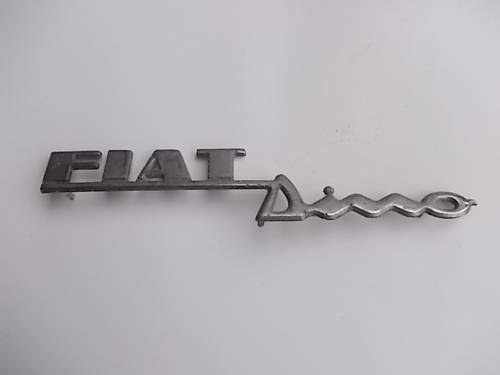 Fiat Dino Spider rear badge  For Sale