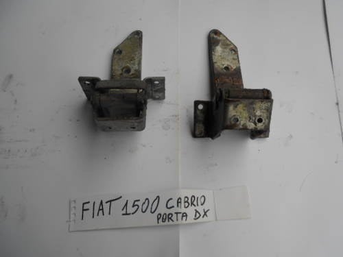 RH door hinges for Fiat 1500 Spider/Cabrio À venda