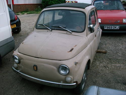 1972 Fiat 500L in beige. Left Hand Drive. SOLD