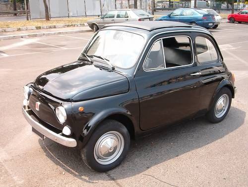 Fiat 500 Black 1969 LHD restored RARE colour In vendita