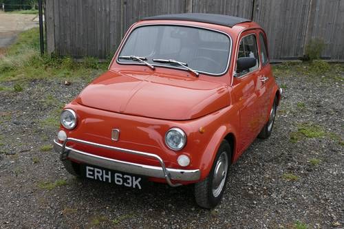 1972 Superb FIAT 500L 29720 miles from new. For Sale