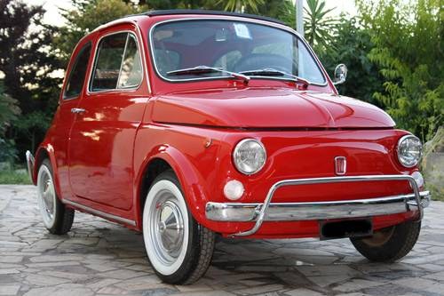 1972 FIAT 500 L (LUSSO) Red  SOLD