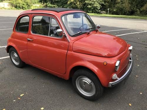 OCTOBER AUCTION. 1973 Fiat 500 For Sale by Auction