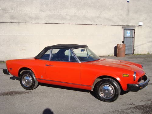FIAT 124 1800 SPIDER (1978) RED! 99% RUSTFREE SOLID NOW SOLD SOLD