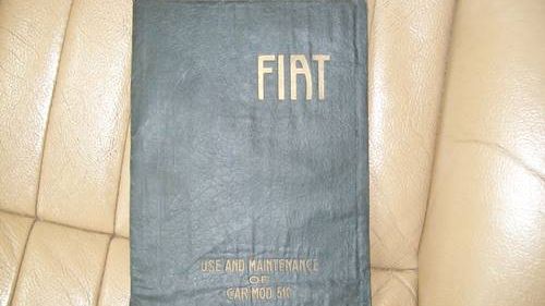 Picture of 1923 ORIGINAL   FIAT 501,509and 510 OWNERS MANUAL - For Sale