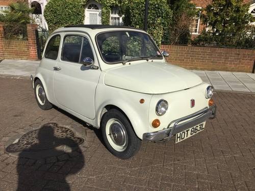 Fiat 500 L 1972 Rare UK Right hand drive car.  For Sale