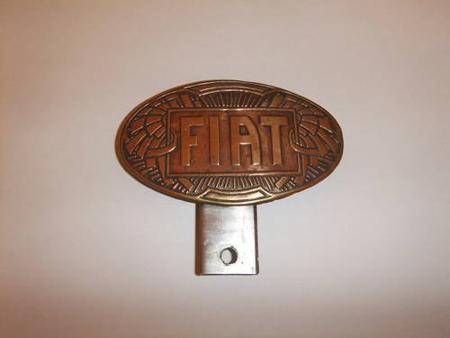 Brass Fiat car badge VERKAUFT