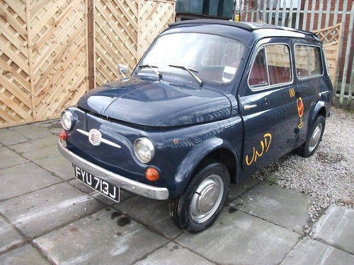 Fiat 500 estate RHD can deliver -needs easy rebuild VERKAUFT