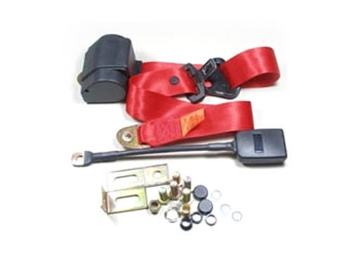 Automatic seat belt black and red Fiat 500/600/850/124... For Sale