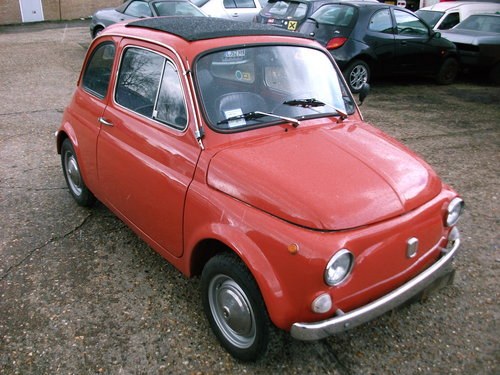 1972 Fiat 500L (lusso) left hand drive SOLD
