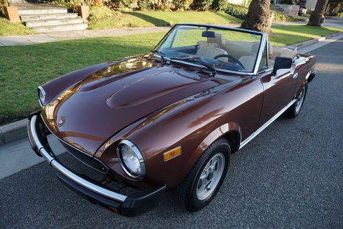 1981 Fiat 2000 Spider by Pininfarina Convertible 59k miles SOLD