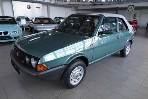 1984 Fiat Ritmo Bertone Convertible - Original 315 Km For Sale