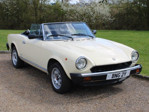 1982 Fiat 124 Sport Spider Europa LHD at ACA 1st and 2nd May For Sale by Auction
