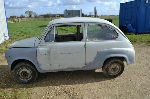 Fiat 600D 1960 with V5 for restoration Original from CZ LHD For Sale