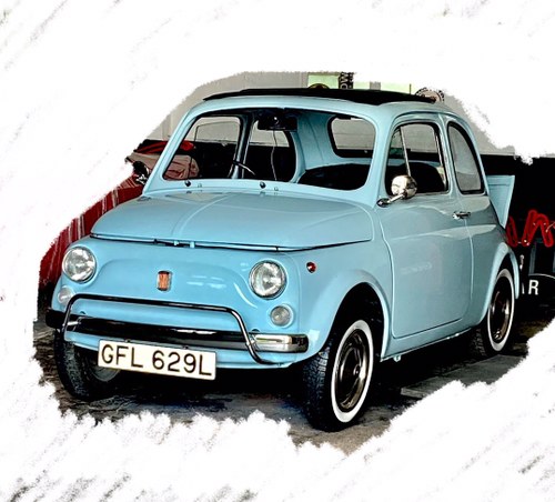 1972 Right hand drive fiat 500l completely restored like new ! For Sale