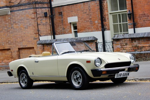 1981 FIAT 124 SPORT SPIDER For Sale by Auction