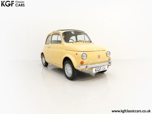 1972 An Adorable UK RHD Fiat 500L with an Incredible 12,050 Miles SOLD