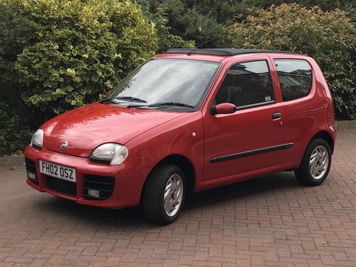 2002 Fiat Seicento 1.1 Sporting 5 Sp  "10,000 MILES FROM NEW" VENDUTO