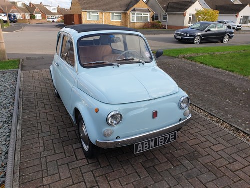 1967 Fiat 500F Cinquecento with Factory Sunroof For Sale
