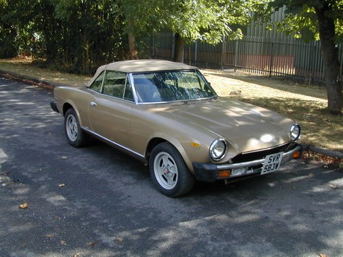 1981 Fiat 124 Spider 2.0 Twin Can Pininfarina 50th edition No 184 For Sale