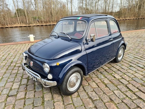 1973 Fiat 500 luxury 1971 dark blue. SOLD