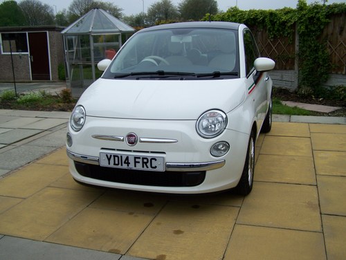 EXCELLENT 2014 FIAT 500 1.2 LOUNGE (s/s) 25K TWO OWNERS FSH SOLD