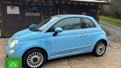 FIAT 500 1.2 “LOUNGE” 2011 NEW MOT PANORAMIC ROOF AIR CON