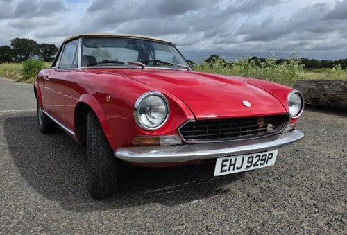 A 1976 Fiat 124 Spider convertible For Sale by Auction