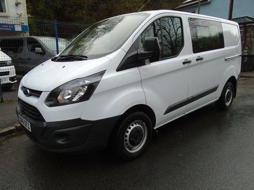 2015 Ford Transit Custom 2.2TDCi ( 125PS ) Double Cab-in-Van For Sale