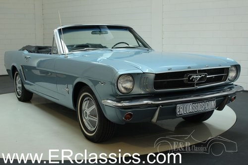 Ford Mustang cabriolet 1965 V8 Silver Blue Metallic In vendita