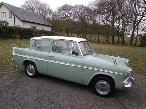 1964 FORD ANGLIA 123E SUPER GREEN/WHITE SIMPLY THE BEST!! SOLD