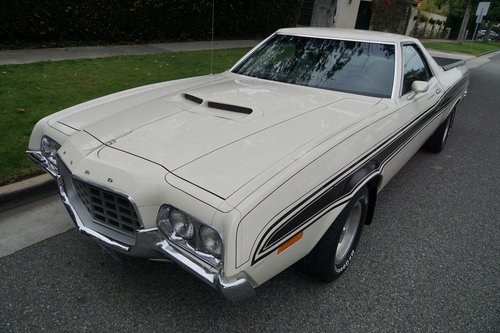 Orig California 1972 Ford Ranchero GT V8 Pick Up VENDU