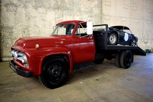 One of a kind 1955 Ford F600 car transporter For Sale