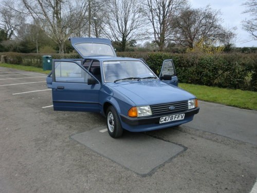 1985 Ford Escort 1.3L 30,000 miles Full Service History For Sale