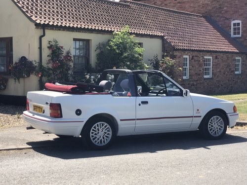 1989 Ford Escort XR3i Convertible - Immaculate 80s icon. For Sale