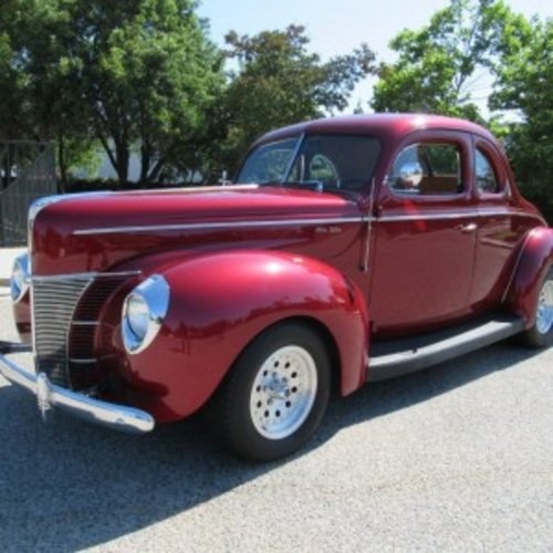 1940 Ford Deluxe Coupe = Fun Hot Rod mods 327 + TH350 $37.9k For Sale