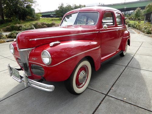 1941 14941 Ford Super Deluxe = Driver Red(~)Tan  $24.5k For Sale