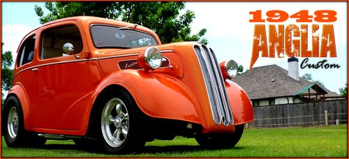 1948 Ford Anglia Custom Racer 454 Orange(~)Tan  $76.5k  For Sale