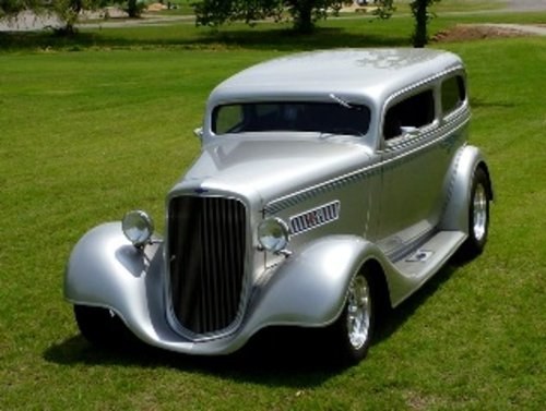1934 Chevrolet Sedan = Custom cool Silver(~)Tan $49.5k Kaufen Bei