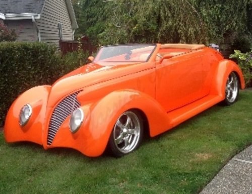 1939 Ford Roadster = Custom Show Car Tangelo Orange Pearl  In vendita