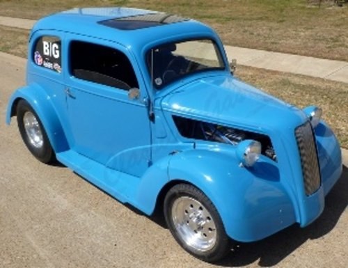 1948 Ford Anglia = Custom Fresh ZZ4 crate motor Blue $28.7k For Sale