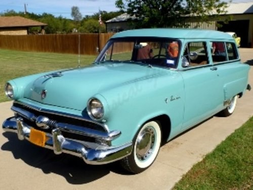1953 Ford Ranch Wagon = Clean Blue(~)Tan 25k miles $22.5k For Sale
