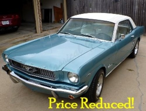 1966 Ford Mustang Coupe = clean Jade(~)Tan 289 auto $28k In vendita