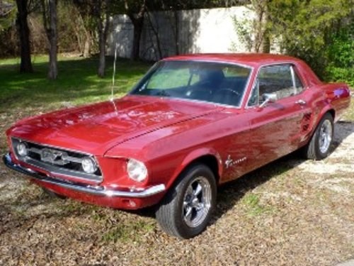 1967 Ford Mustang Coupe = 289 auto Red AC Driver $22.5k In vendita