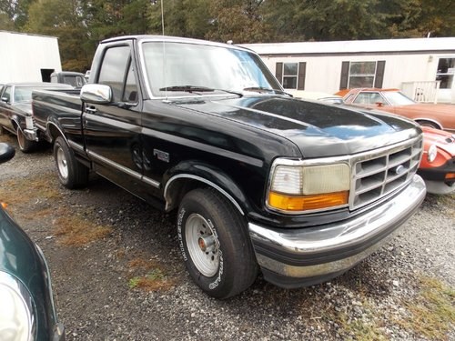 1993 Ford F-150 XLT Pickup Truck = Black auto RWD $7.5k For Sale