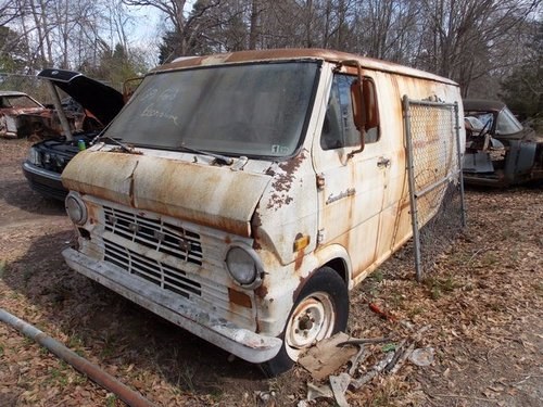 1969 Ford Econoline Cargo Van = Project 302 auto Ivory $2.5k For Sale