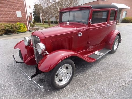 1931 Ford Model A Late 31 = Leather Back Victoria 327 $37.5k For Sale
