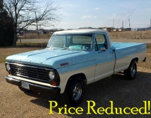 1967 Ford F100 Pickup Truck = Turquoise Driver  $21.5k For Sale