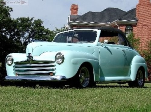 1947 Ford Convertible = Custom Turquoise(~)Tan 350 auto $65k For Sale
