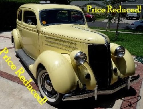 1936 Ford Tudor Sedan = All steel original Body $22.9k For Sale
